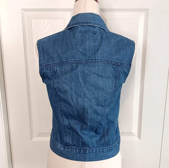 Blue Comfort Denim Vest - Picture 3 of 6